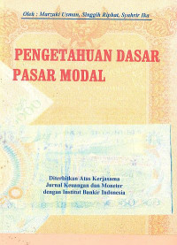 Pengentahuan Dasar Pasar Modal